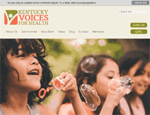 Tablet Screenshot of kyvoicesforhealth.org